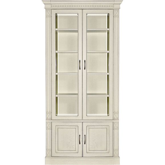 Набор мебели для библиотеки «Верди Люкс 3» П523.Н3, Цвет: Слоновая кость