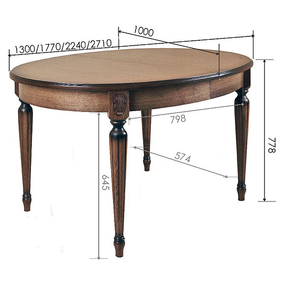 Стол «Милана 14» П323.02, Цвет: Черешня