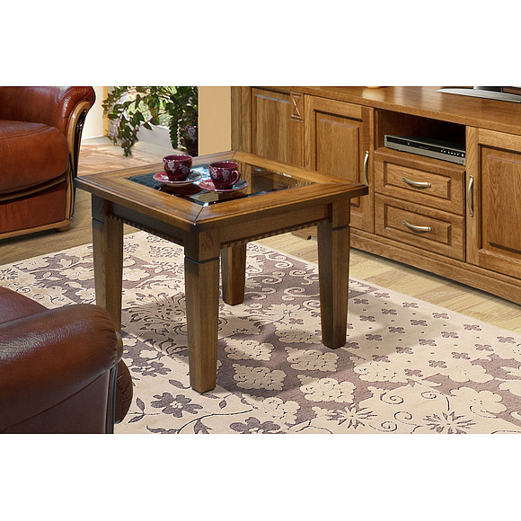 Стол журнальный «Верди 4» П108.04, Цвет: Дуб рустикаль с патинированием