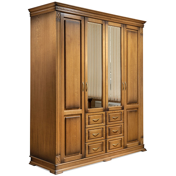 Шкаф «Верди Люкс» П434.01, Цвет: Дуб рустикаль с патинированием