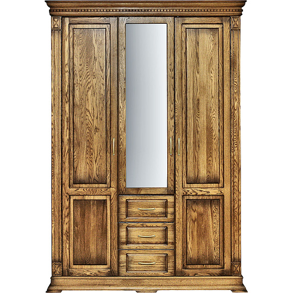 Шкаф «Верди Люкс» П434.10, Цвет: Дуб рустикаль с патинированием