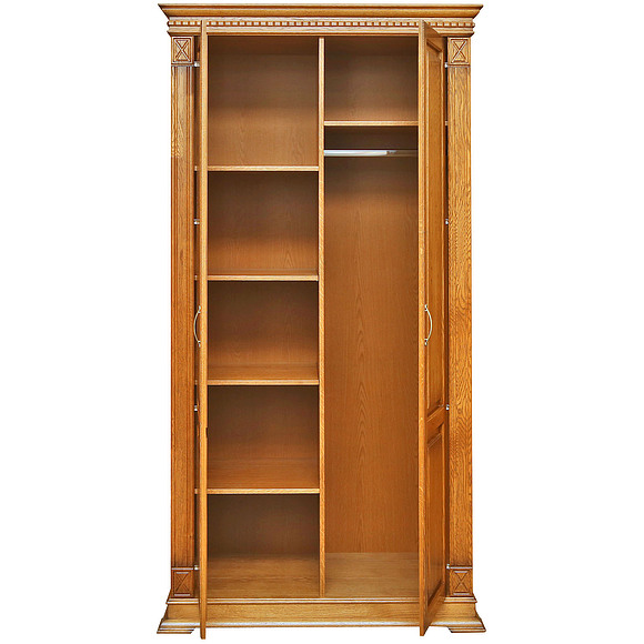 Шкаф для одежды «Верди Люкс» П433.10, Цвет: Дуб рустикаль с патинированием