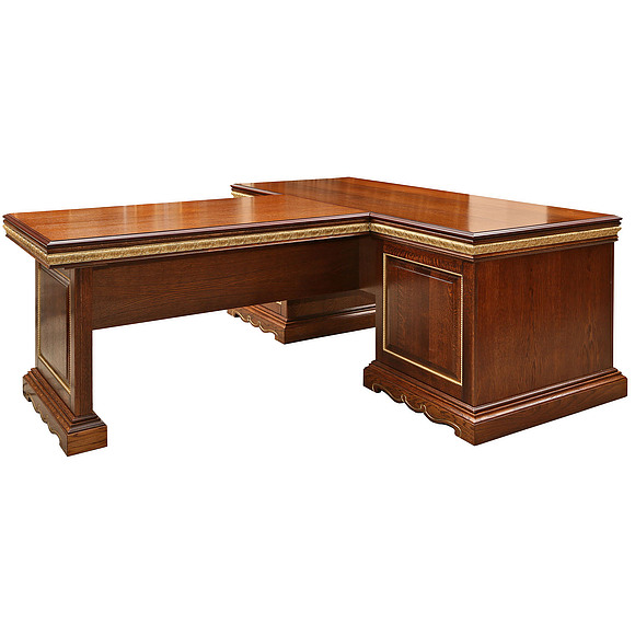 Стол «Милана 2П» П396.02, Цвет: Черешня с золочением