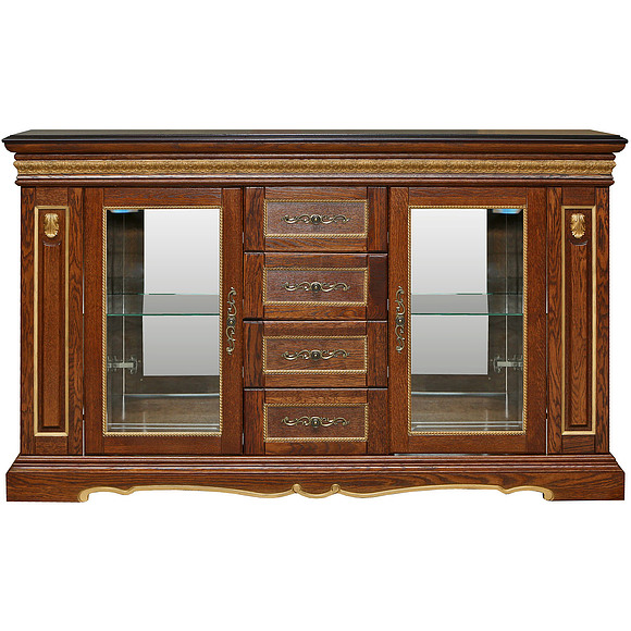 Тумба «Милана 14с» П265.14с, Цвет: Черешня с золочением