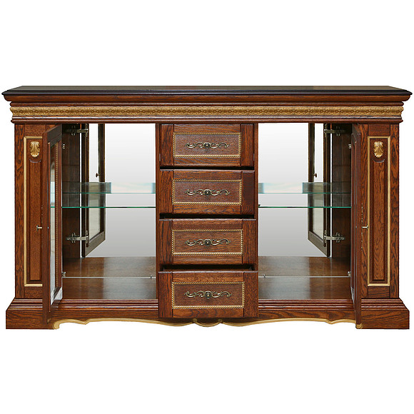 Тумба «Милана 14с» П265.14с, Цвет: Черешня с золочением