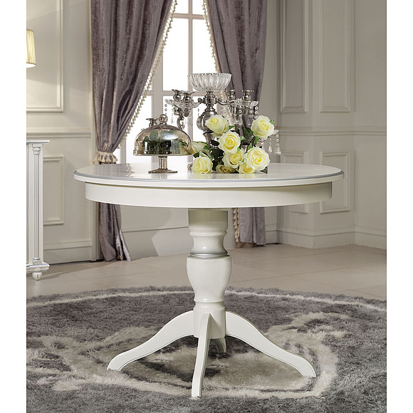 Стол «Валенсия 11» П358.07, Цвет: Античная темпера с серебром