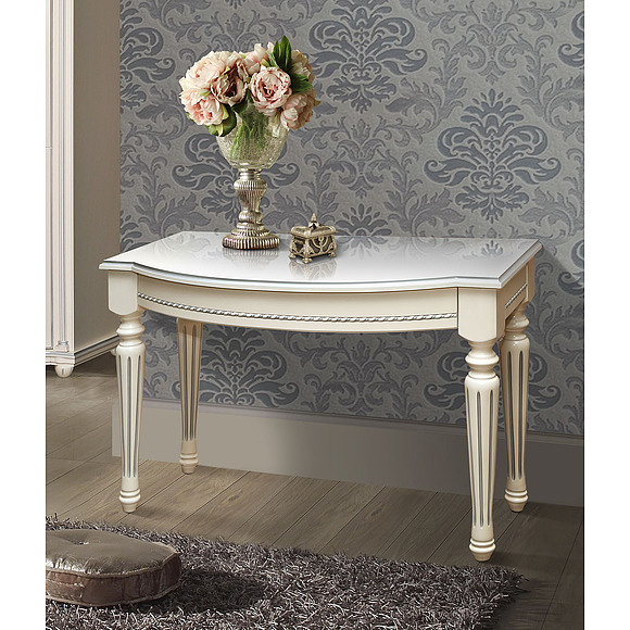 Стол «Валенсия» П254.81, Цвет: Античная темпера с серебром