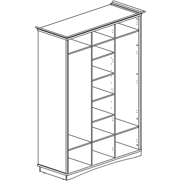 Шкаф «Турин» П036.16, Материал: ЛДСП+МДФ, Цвет: Сосна карелия (shkaf_turin_p036_16_shema.jpg) Шкаф «Турин» П036.16, Материал: ЛДСП+МДФ, Цвет: Сосна карелия