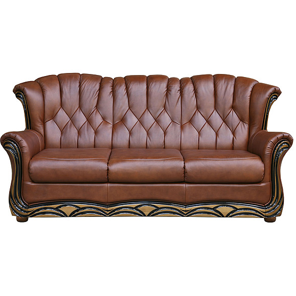 3-х местный диван «Европа» (3м), Материал: натуральная кожа, Группа ткани: 120 группа, Механизм трансформации: с механизмом