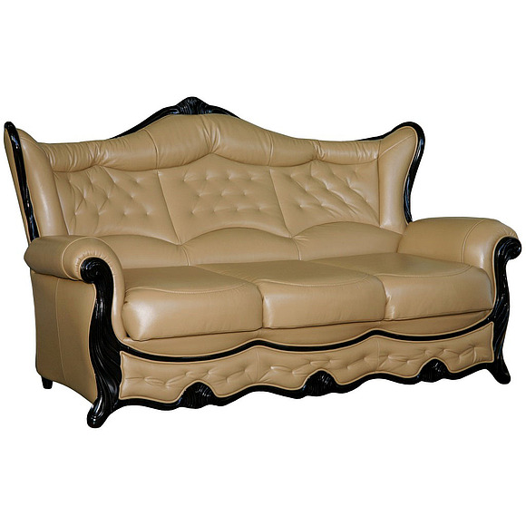 3-х местный диван «Патриция» (3м), Материал: натуральная кожа, Группа ткани: 120 группа, Механизм трансформации: с механизмом