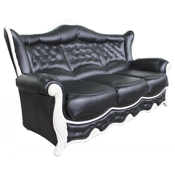 3-х местный диван «Патриция» (3м), Материал: натуральная кожа, Группа ткани: 120 группа, Механизм трансформации: с механизмом