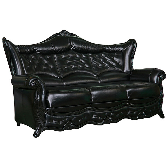 3-х местный диван «Патриция» (3м), Материал: натуральная кожа, Группа ткани: 120 группа, Механизм трансформации: с механизмом