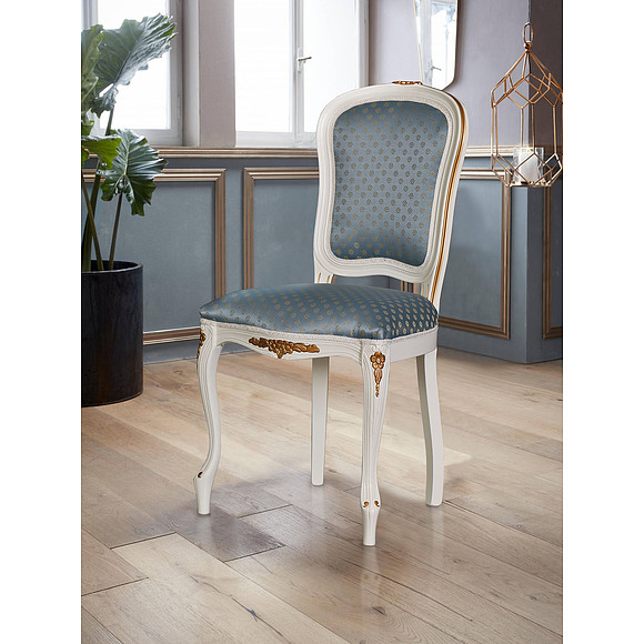 Стул «Премиум» П3004/S, Материал: ткань, Цвет: Слоновая кость с золочением