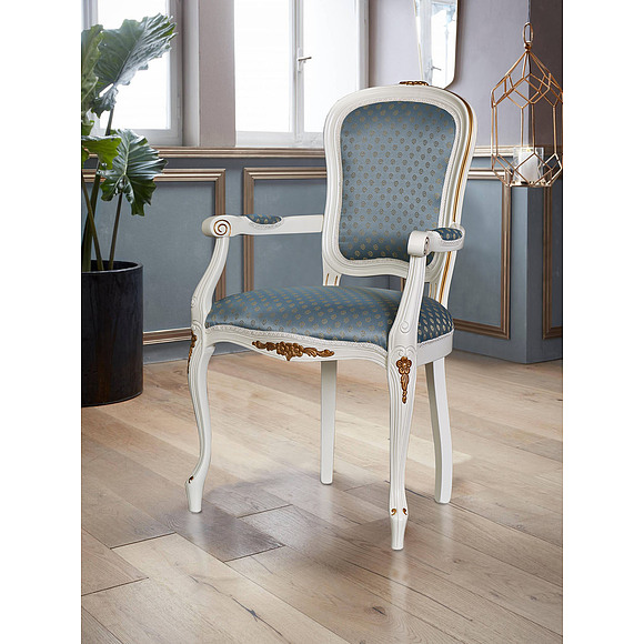 Стул «Премиум» П3004/А, Материал: ткань, Цвет: Слоновая кость с золочением