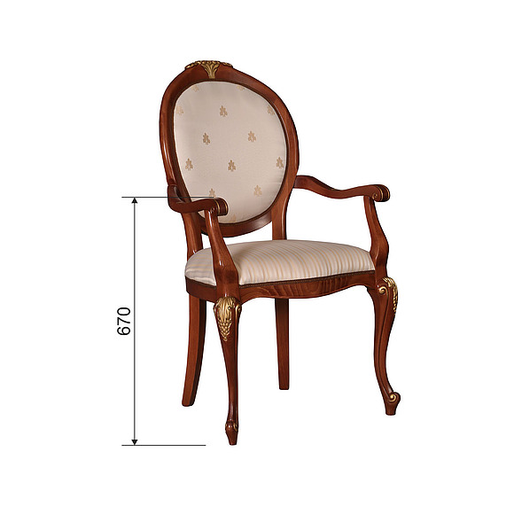 Стул «Премиум» П3370/А, Материал: ткань, Цвет: Античная бронза с золочением