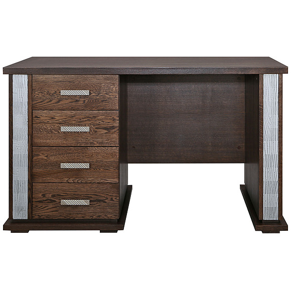 Стол письменный «Тунис» П343.25Ш, Цвет: Венге+серебро