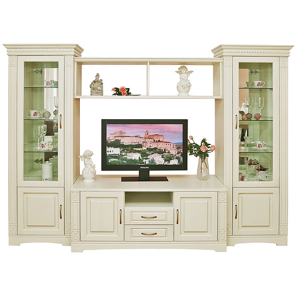 Набор корпусной мебели «Верди Т1» П398.Н1, Цвет: Слоновая кость