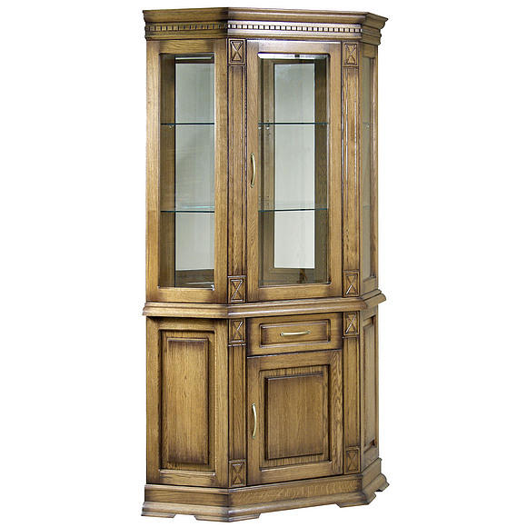 Шкаф комбинированный «Верди Люкс 1уз» П487.18з, Цвет: Дуб рустикаль с патинированием