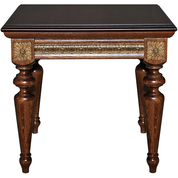 Стол журнальный «Милана 04» П299.04, Цвет: Черешня с золочением