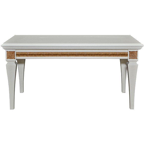 Стол журнальный «Милана 05» П299.05, Цвет: Слоновая кость с золочением