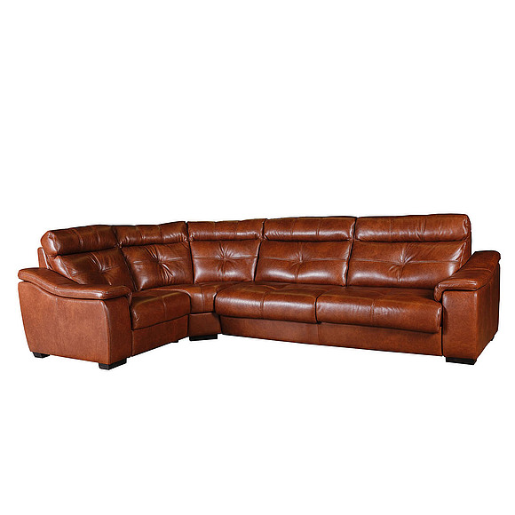 Угловой диван «Барселона» (3мL/R901R/L), Материал: натуральная кожа, Группа ткани: 150 группа