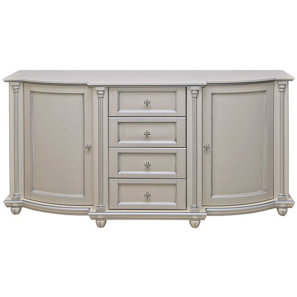 Тумба «Валенсия 3.4» П244.20, Цвет: Античная темпера с серебром