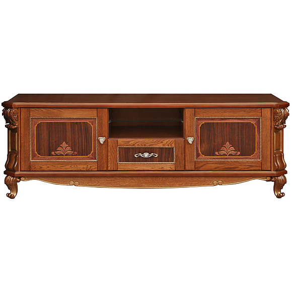 Тумба «Альба ТВ2с» П485.02с, Цвет: Палисандр с золочением