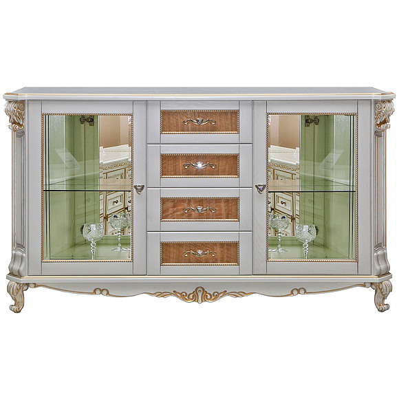 Тумба «Альба 14с» П485.14с, Цвет: Слоновая кость с золочением