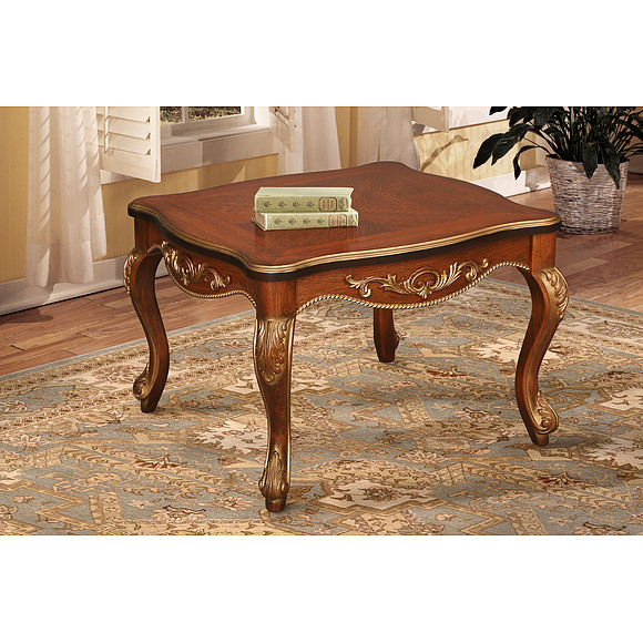 Стол журнальный «Альба 02» П497.02, Цвет: Палисандр с золочением