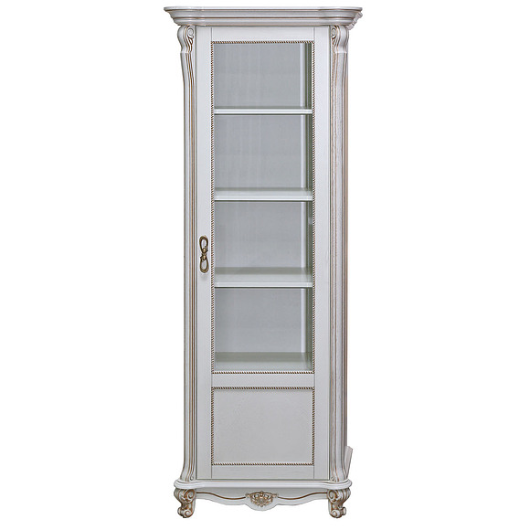 Шкаф «Алези 8/1» П350.23, Цвет: Слоновая кость с золочением