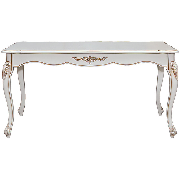 Стол «Алези 3» П353.07, Цвет: Слоновая кость с золочением