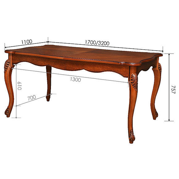 Стол «Алези 14Р» П353.09, Цвет: Античная бронза