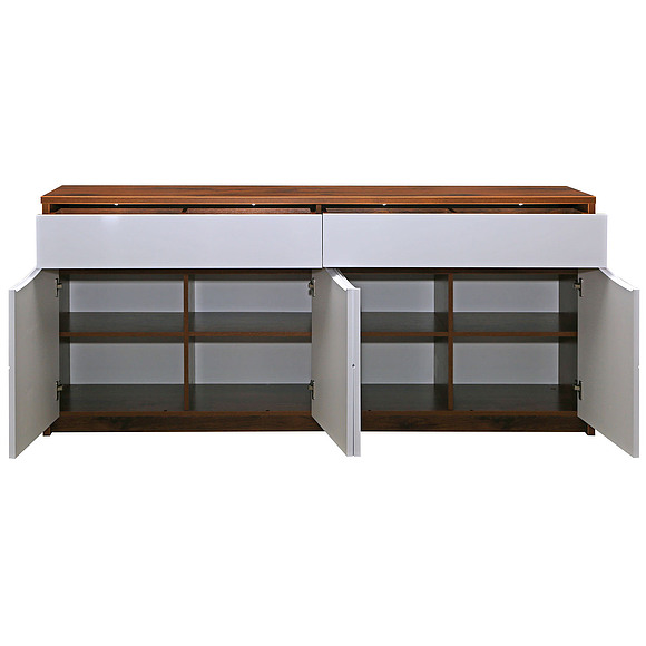 Тумба «Монако» П510.11, Материал: каркас с подсветкой, Цвет: Дуб Саттер+Белый глянец