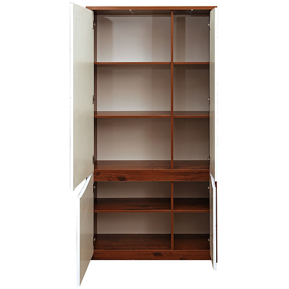 Шкаф «Монако» П510.13, Материал: каркас с подсветкой, Цвет: Дуб Саттер+Белый глянец (shkaf_monako_p510_13_2.jpg) Шкаф «Монако» П510.13, Материал: каркас с подсветкой, Цвет: Дуб Саттер+Белый глянец