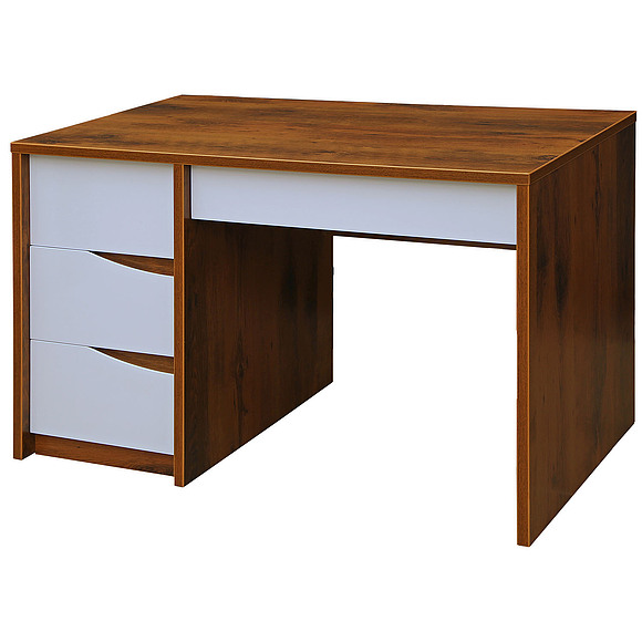 Стол письменный «Монако» П510.15, Цвет: Дуб Саттер+Белый глянец (IMG_1437.jpg) Стол письменный «Монако» П510.15, Цвет: Дуб Саттер+Белый глянец