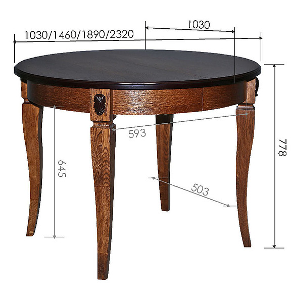 Стол «Милана 14/1А» П323.10, Цвет: Черешня