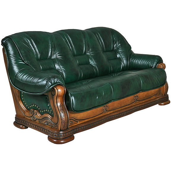 3-х местный диван «Кинг» (3м), Материал: натуральная кожа, Группа ткани: 115 группа