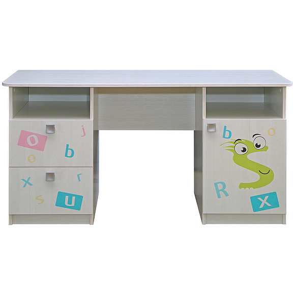 Стол письменный «Соната» П439.71Д15, Цвет: Принт «Буквы»