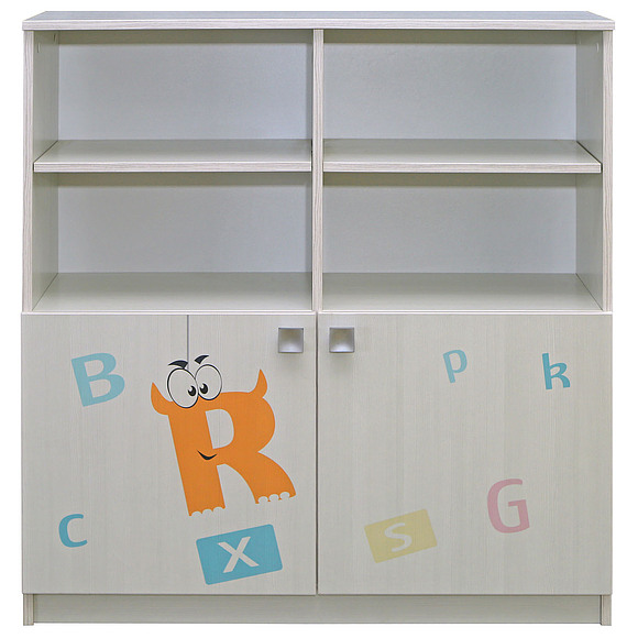 Тумба «Соната» П439.22Д15, Цвет: Принт «Буквы»