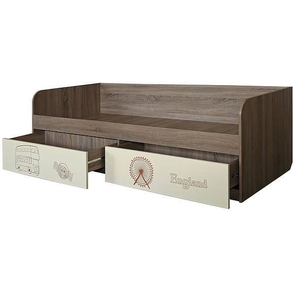 Кровать «Бритиш» П551.20, Материал: ДСП ламинированная