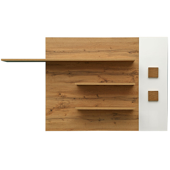 Полка «Гелиос» П550.09, Цвет: Дуб Вотан + белый