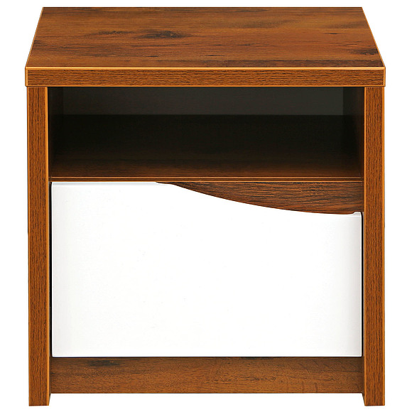 Тумба прикроватная «Монако» П528.04, Цвет: Дуб Саттер+Белый глянец