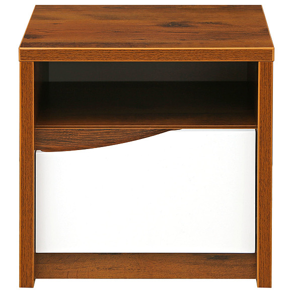 Тумба прикроватная «Монако» П528.04-1, Цвет: Дуб Саттер+Белый глянец