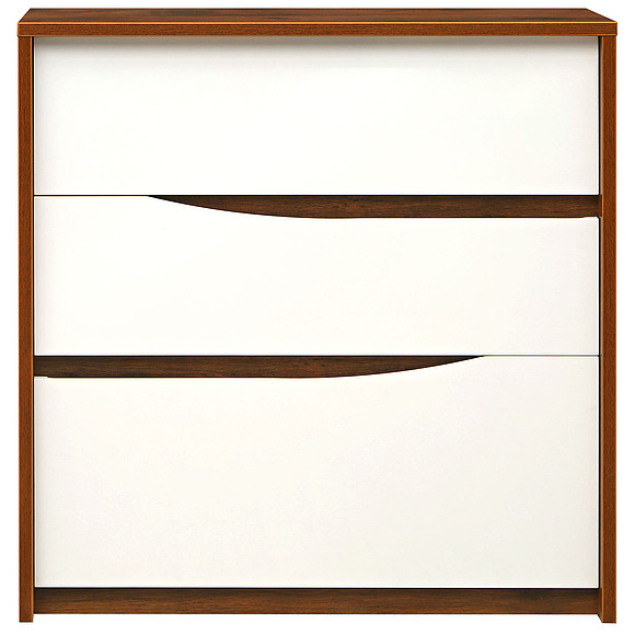 Комод «Монако» П528.10, Цвет: Дуб Саттер+Белый глянец