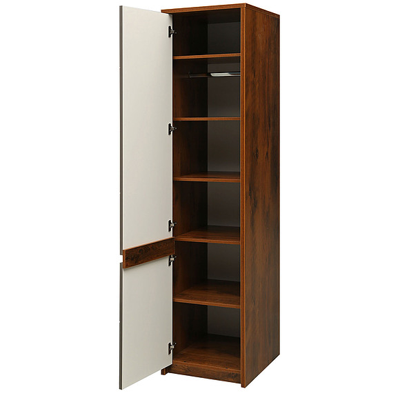 Шкаф для одежды «Монако» П528.09, Цвет: Дуб Саттер+Серый Мокко