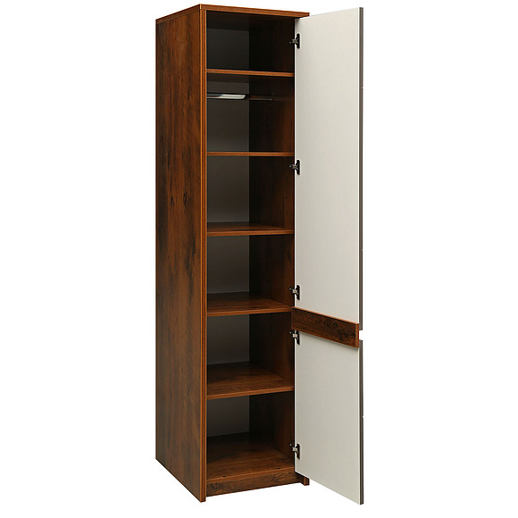 Шкаф для одежды «Монако» П528.09-1, Цвет: Дуб Саттер+Серый Мокко