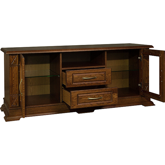 Тумба «Верди Люкс ТВ2» П487.09, Цвет: Черешня