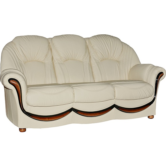 3-х местный диван «Дельта» (3м) - спецпредложение, Материал: натуральная кожа, Группа ткани: 120 группа, Механизм трансформации: с механизмом