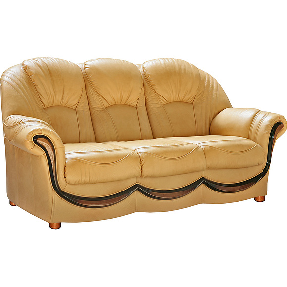 3-х местный диван «Дельта» (3м) - спецпредложение, Материал: натуральная кожа, Группа ткани: 120 группа, Механизм трансформации: с механизмом