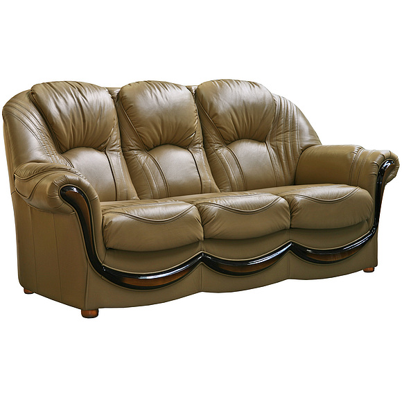 3-х местный диван «Дельта» (3м) - спецпредложение, Материал: натуральная кожа, Группа ткани: 120 группа, Механизм трансформации: с механизмом